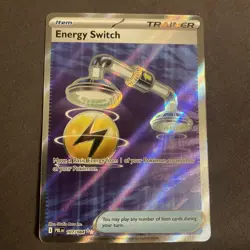 Energy Switch 107/084 Pitch Black Pokemon Card TCG Ultra Rare Holo NM/M - Image 1
