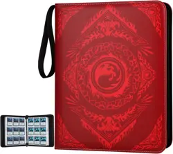 Dust Resistant 9-Pocket Card Storage Binder for MTG, Yu-Gi-Oh, TCG - A-Red - Image 3