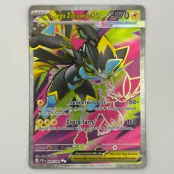 Mega Zeraora ex 098/084 Ultra Rare PBL Pitch Black Pokemon Card TCG Holo - Image 1