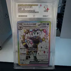 Umbreon EX 176 Black Star Promo Prismatic Evolutions Pokemon Card Ace 9 Slab TCG - Image 1