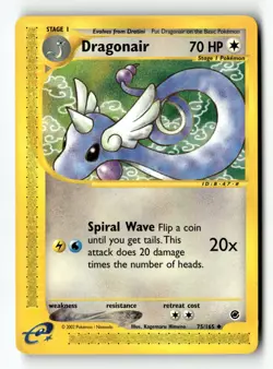 Pokemon Card Dragonair LP Expedition 075/165 - Image 1