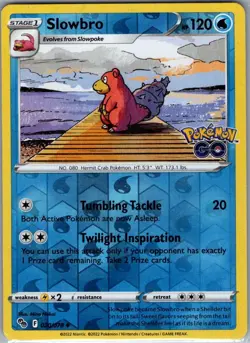 Slowbro 020/078 Reverse Holo Pokemon GO - Pokemon Card - NM - Image 1