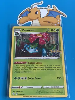 Pokemon TCG Venusaur Holo Card Pokemon Go 003/078 Rare - Image 1