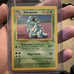 Pokemon Card - Nidoqueen 7/64 Holo Unlimited Holo Rare - Jungle - LP - Image 1
