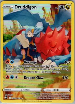 Druddigon TG09/TG30 SWSH12: Silver Tempest Trainer Gallery - Pokemon Card - NM - Image 1