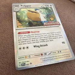 Pelipper 022 Holo Paldea Evolved Stamped Black Star Promo NM Pokemon Card - Image 1