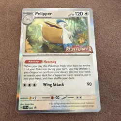 Pelipper 022 Holo Paldea Evolved Stamped Black Star Promo NM Pokemon Card - Image 2
