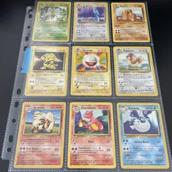 Vintage Complete Pokemon Non Holo Base Set 17-102 WOTC card collection 1999 🔥 - Image 1