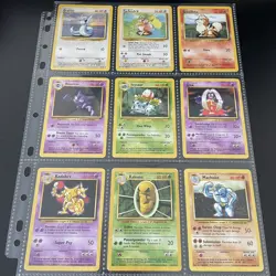 Vintage Complete Pokemon Non Holo Base Set 17-102 WOTC card collection 1999 🔥 - Image 3