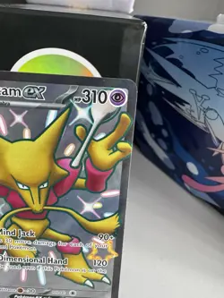 Pokemon Alakazam EX TCG Paldean Fates 215/091 Shiny Ultra Rare Card NM - Image 5