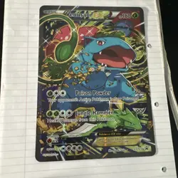 Venusaur EX XY123 RED & BLUE COLLECTION Black Star Promo Jumbo Pokemon Card [LP] - Image 1