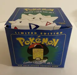 POKEMON BURGER KING. TOGEPI 23K GOLD PLATED TRADING CARD. SEALED. NINTENDO 1999 - Image 2