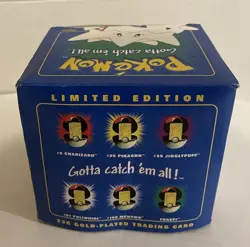 POKEMON BURGER KING. TOGEPI 23K GOLD PLATED TRADING CARD. SEALED. NINTENDO 1999 - Image 4