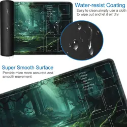 for TCG Playmat, Playmat with Zones, 24x14 in Non-Slip Rubber for MTG Playmat... - Image 3