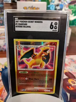 Pokemon TCG Charizard Secret Wonders 3/132 Reverse Holo Holo Holo Rare SGC 6 - Image 1