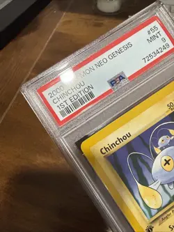 2000 POKEMON NEO GENESIS 1ST ED #55 CHINCHOU PSA 9 - Image 5