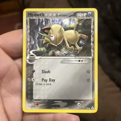 Pokemon - Meowth 71/110 Common Ex Holon Phantoms - Image 1