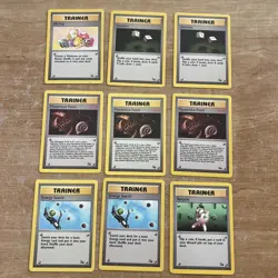 1st Edition Pokemon TCG Trainer Cards Lot Of 9 (2) - Image 1