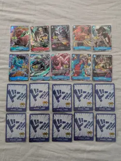 One Piece Chinese Card Game 2nd Anniversary Set of 10 Promo and 10 Don! Cards - Image 1