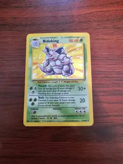Pokemon TCG Nidoking 011/102 Base Set Holo - Image 1