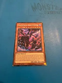 YUGIOH Secret Rare Veidos The Eruption Dragon Of Extinction PHNI-EN090 1st Ed - Image 1