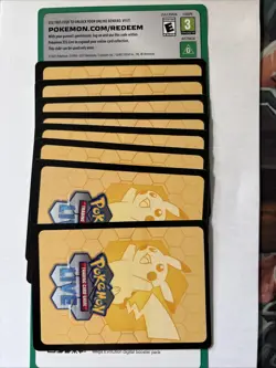 10x Pokemon TCG Online Live Mega Evolution Code Cards messaged - Image 1