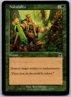 Naturalize 275 Common Onslaught Magic: The Gathering Lightly Played - Image 1