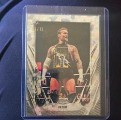 Topps Chrome WWE 2026 CM Punk FDI 5 /12 + Viral Shock 17 /25 2-Card Lot - Image 1