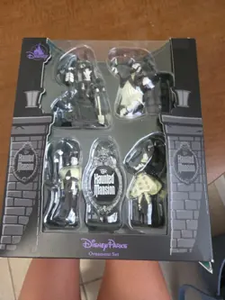Disney Parks Haunted Mansion Glow In Dark Ornament Set 5 Piece - Image 1
