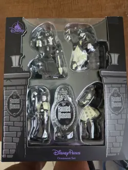 Disney Parks Haunted Mansion Glow In Dark Ornament Set 5 Piece - Image 2