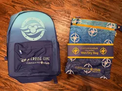 NEW 2026 Disney Cruise Line DCL Castaway Club Backpack and Wet Dry Bag - Image 1