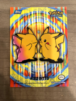 Pokemon Topps 2000 TV Animation Series 2 Stick-Ons #132 Ditto 5 of 10 Near Mint - Image 3