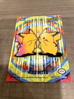 Pokemon Topps 2000 TV Animation Series 2 Stick-Ons #132 Ditto 5 of 10 Near Mint - Image 4