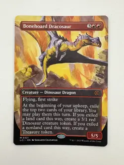 Bonehoard Dracosaur Showcase Borderless MTG Magic the Gathering Card NM Mint LCI - Image 1