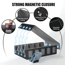 Trading Card Storage Box with Commander Display, 5-Row Deck Case with Removable - Image 4