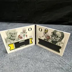 2015 Panini National Treasures Marcus Mariota De'Anthony Thomas /5 Booklet DUCKS - Image 1