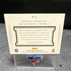 2015 Panini National Treasures Marcus Mariota De'Anthony Thomas /5 Booklet DUCKS - Image 3