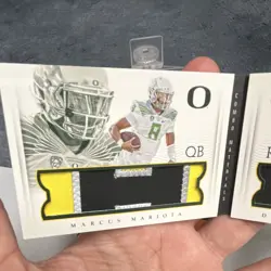 2015 Panini National Treasures Marcus Mariota De'Anthony Thomas /5 Booklet DUCKS - Image 5