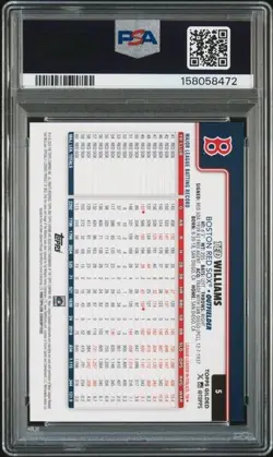 2025 Topps Gilded Ted Williams #5 Gold Lava /10 PSA 10 Boston Red Sox - Image 2