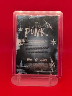CM Punk Platinum 22/50 - WWE Card - Topps Chrome PLP-5 Gold Refractor - Image 3