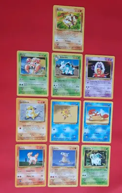 Bulk Lot Of 10 1999 Pokemon Cards - Image 1