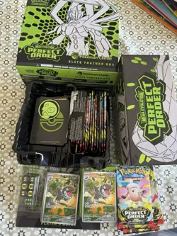 pokemon centre perfect order etb With Both Promos, Accessories And Packs Of Bulk - Image 1