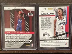 2018-19 Panini Prizm Shai Gilgeous-Alexander #184 (RC) Playoff RC Lot Of 2 SGA - Image 4