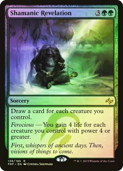 MTG FOIL Shamanic Revelation - Fate Reforged #138 - Image 1