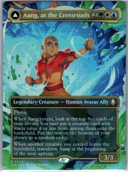 Aang, at the Crossroads (Borderless) 304 R Avatar: The Last Airbender Foil NM - Image 1