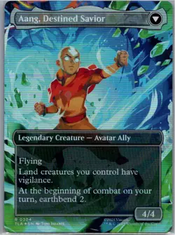 Aang, at the Crossroads (Borderless) 304 R Avatar: The Last Airbender Foil NM - Image 2