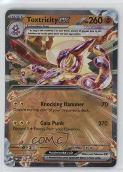Toxtricity ex Pokemon Scarlet & Violet Paradox Rift (PAREN) #100 - Image 1