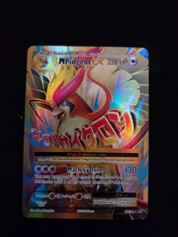 M Pidgeot EX (Full Art) 105/108 Evolutions lp whitening on back Holo - Image 1