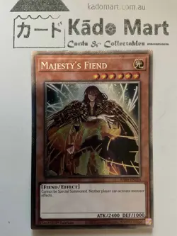 Majesty’s Fiend RA04-EN216 Platinum Secret Rare 1st Edition YuGiOh TCG Card - Image 1