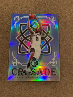 Kawhi Leonard 2016-17 Excalibur Crusade #11 Blue Prizm /149 - Image 1